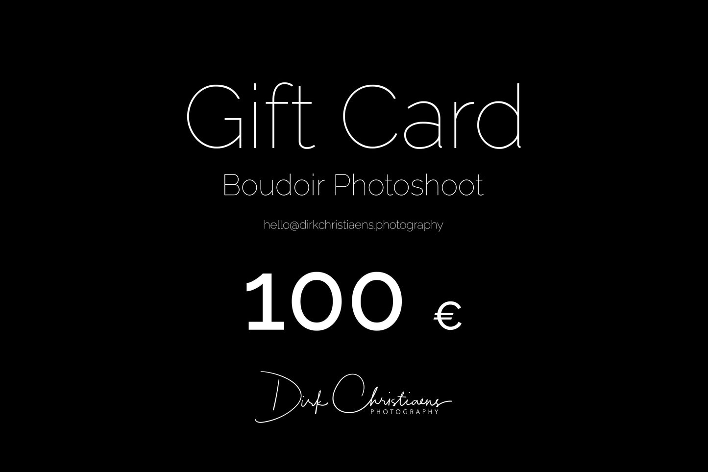 Gift Card Boudoir Photoshoot