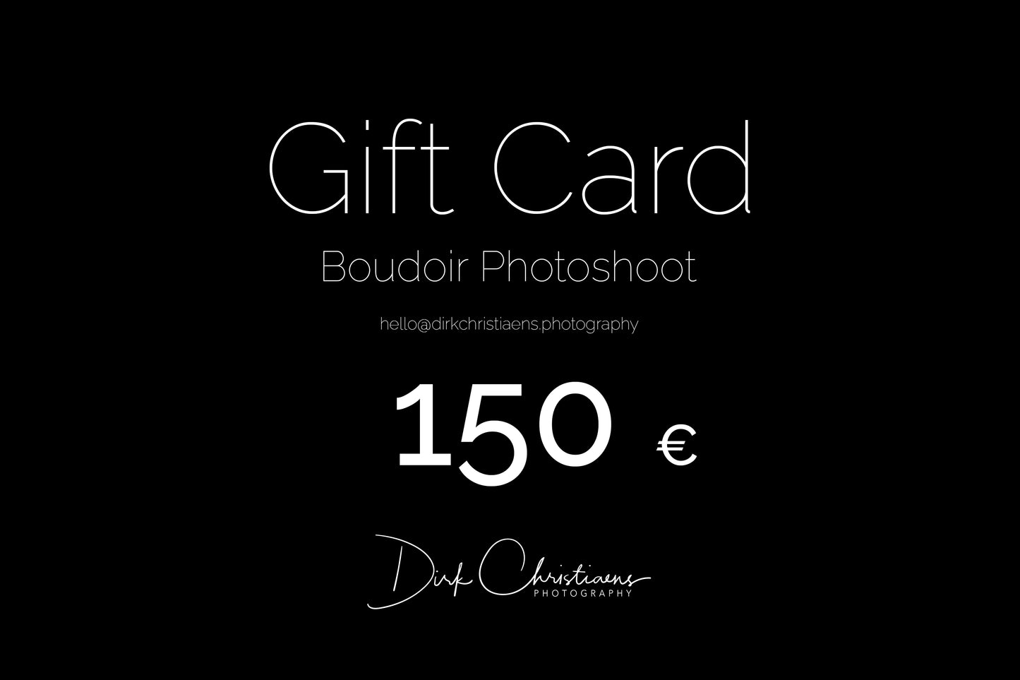 Gift Card Boudoir Photoshoot
