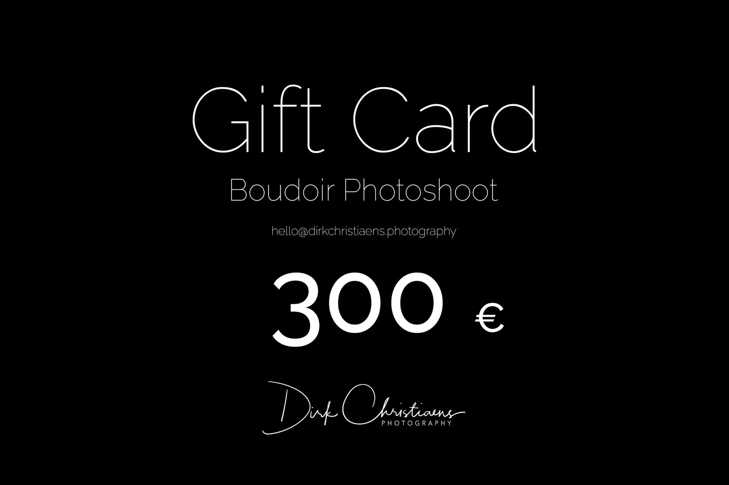 Gift Card Boudoir Photoshoot
