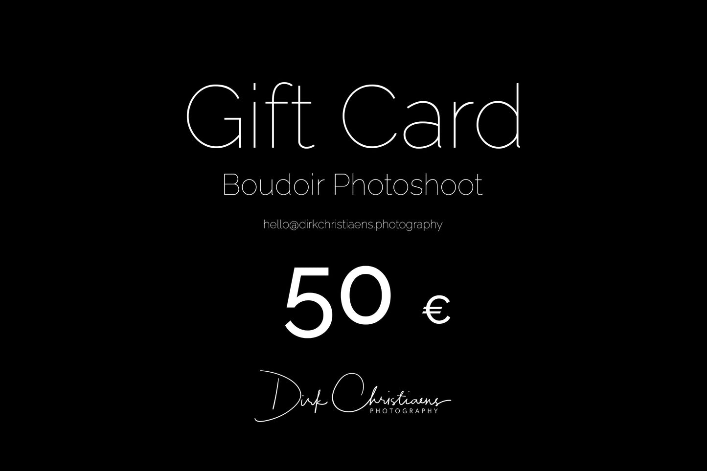 Gift Card Boudoir Photoshoot