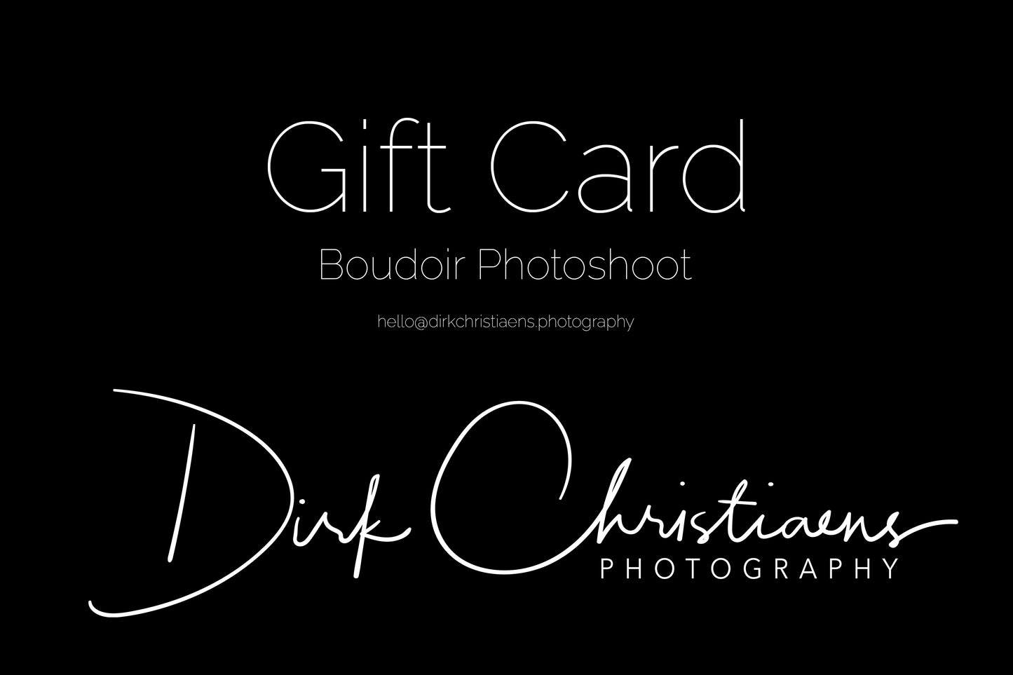 Gift Card Boudoir Photoshoot
